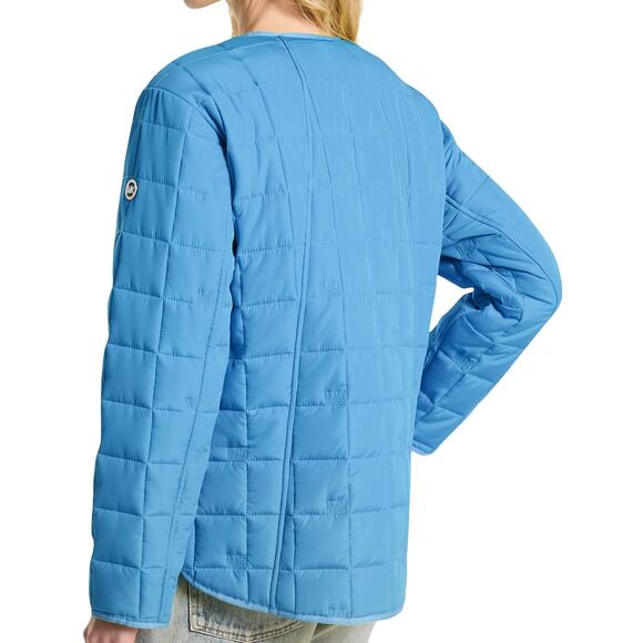 Michael Kors Quilted Jacket Parka Coat Blue XS/S/XL Nwt $250 - Picture 2 of 2